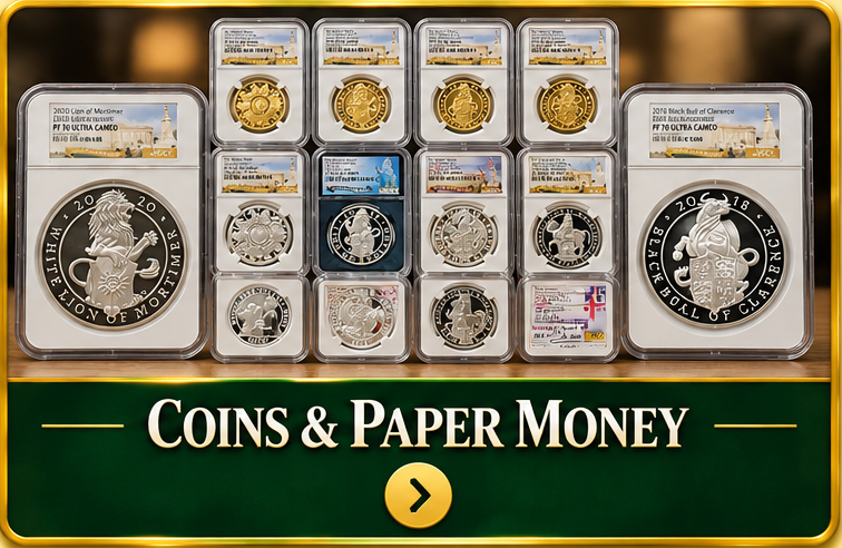 Shop Coins and Paper Money at Bayou Wholesales